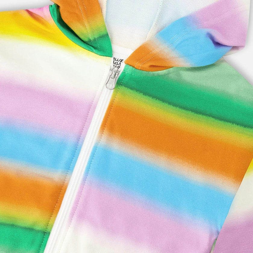 French Terry Zip Front Hoodie