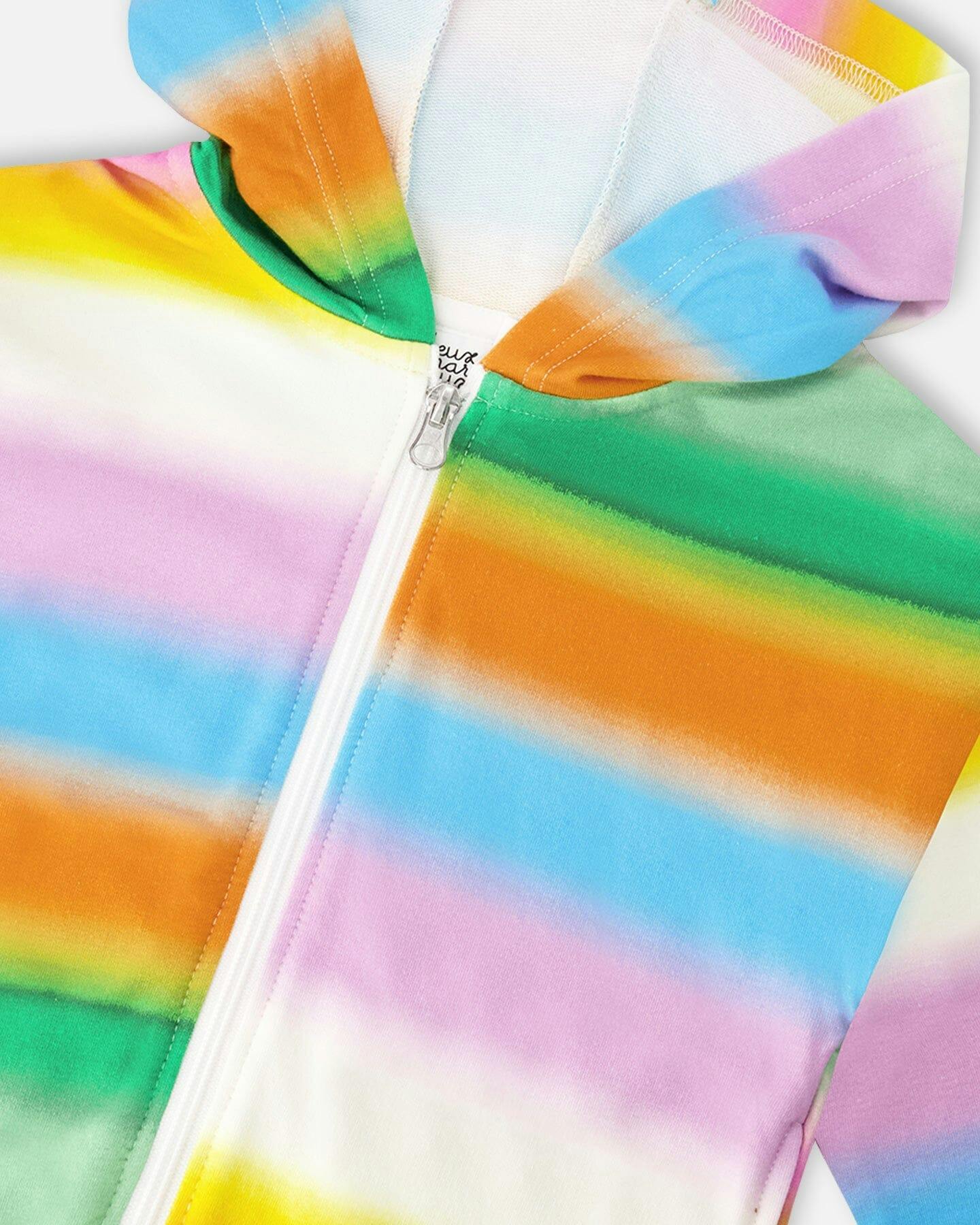 French Terry Zip Front Hoodie