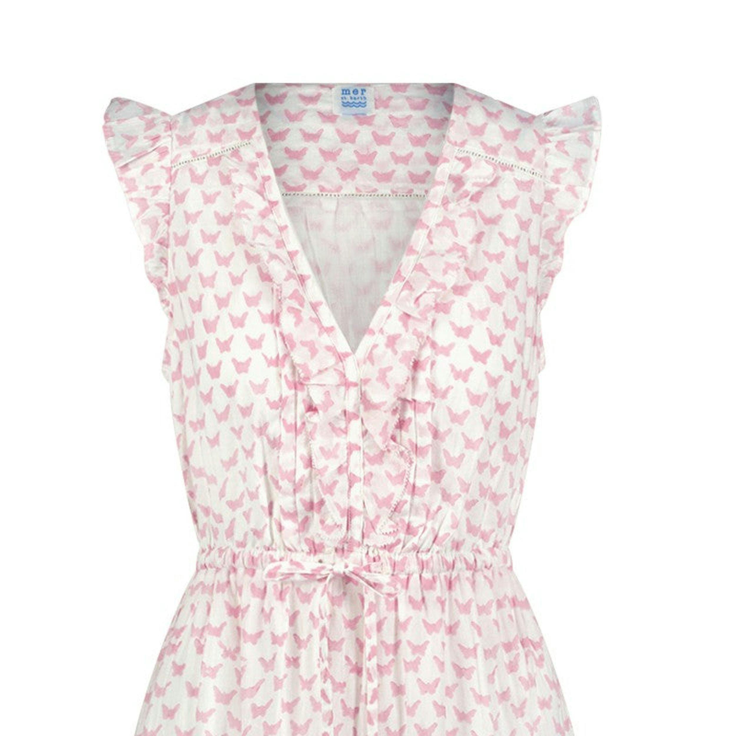 Giselle Womens Maxi Dress Pink Butterfly, Pink Butterfly