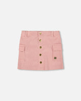 Corduroy Skirt with Cargo Pockets