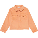 Corduroy Cropped Shacket in Sunset Serenade