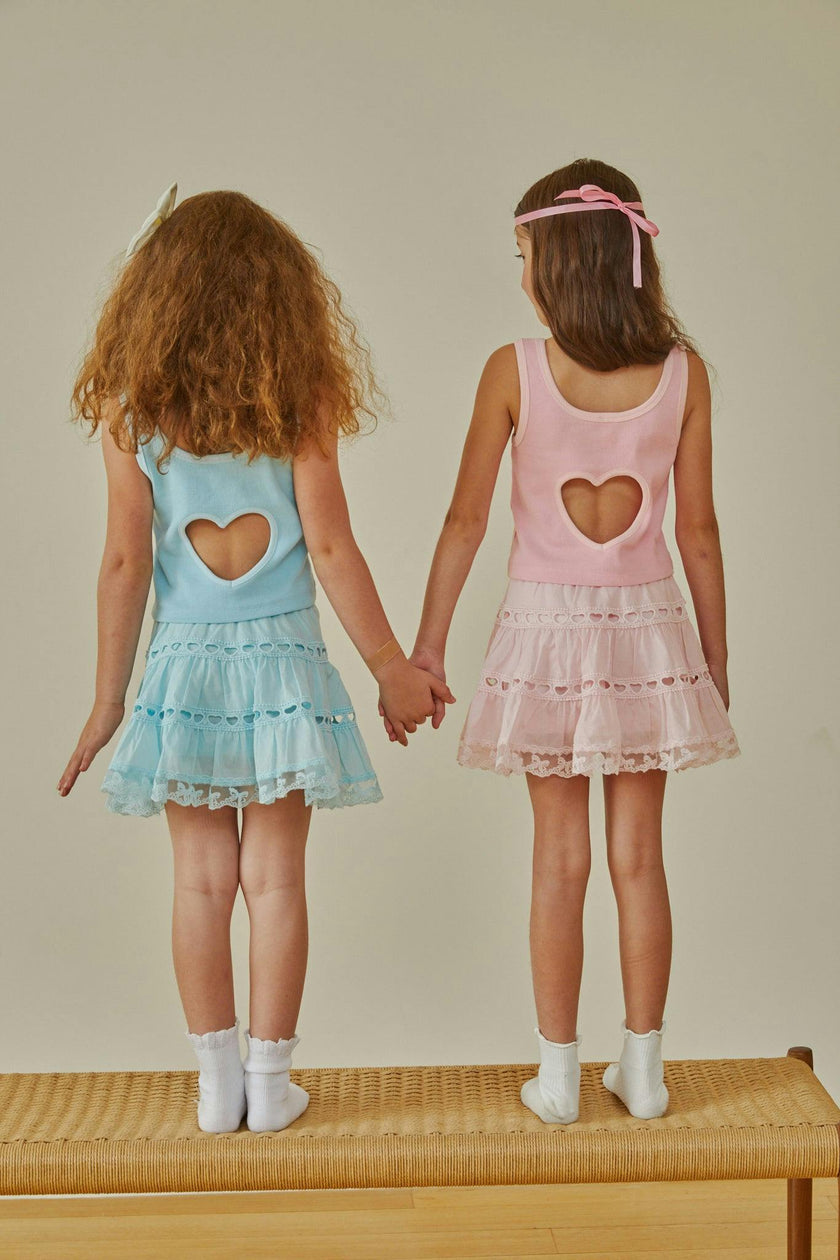 Harlow Bright Pink Heart Cut Out Tank
