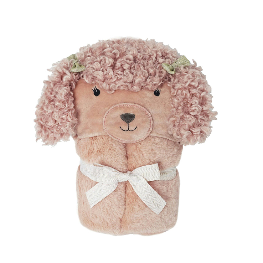 Paris Poodle Hooded Blanket