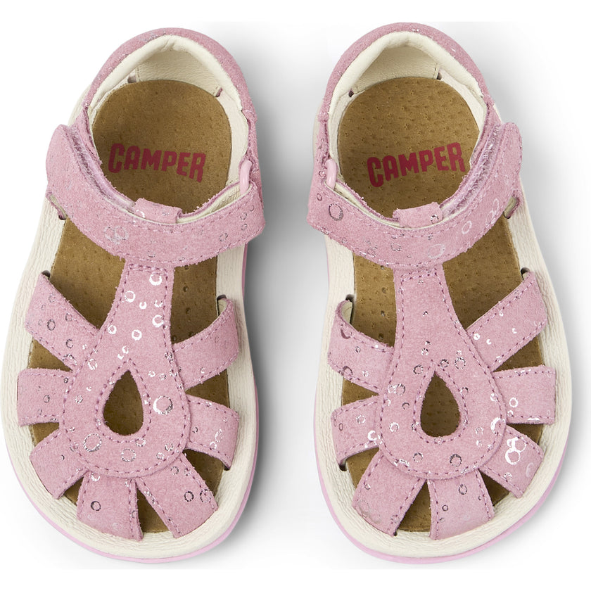 Bicho Leather First Walker Sandals, Pink