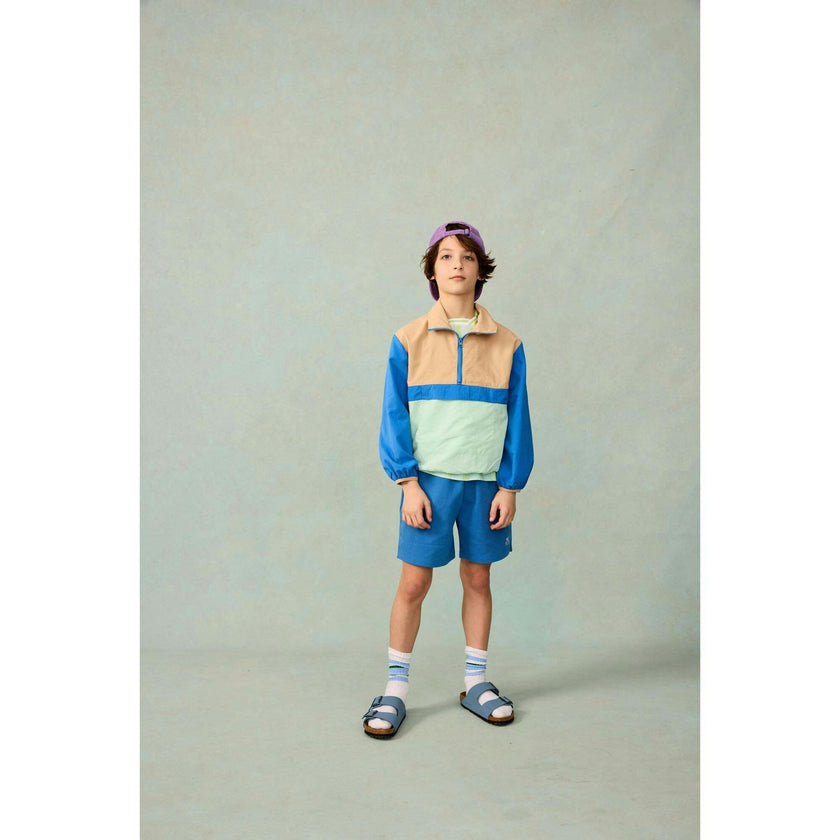 Play Colorblock Pullover in Sonic Blue