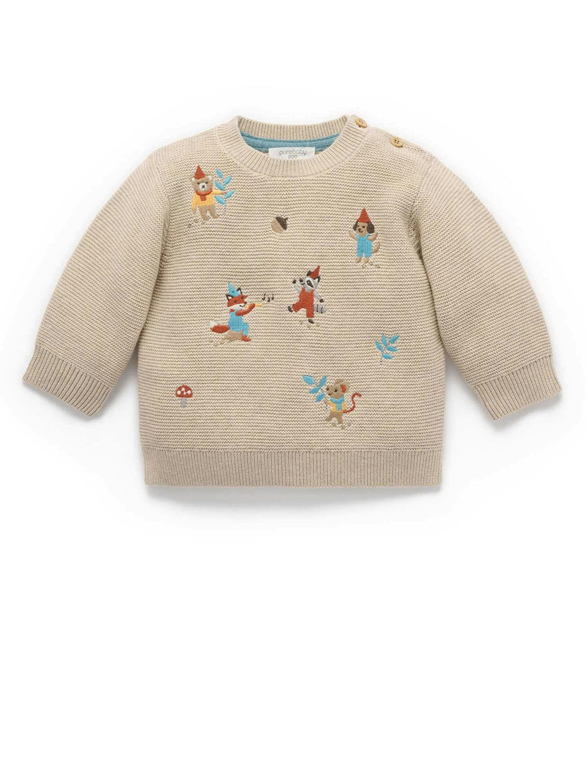 Woodland Jumper Oatmeal Melange