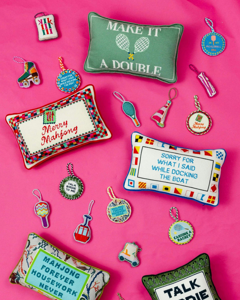 Make It A Double Needlepoint Pillow
