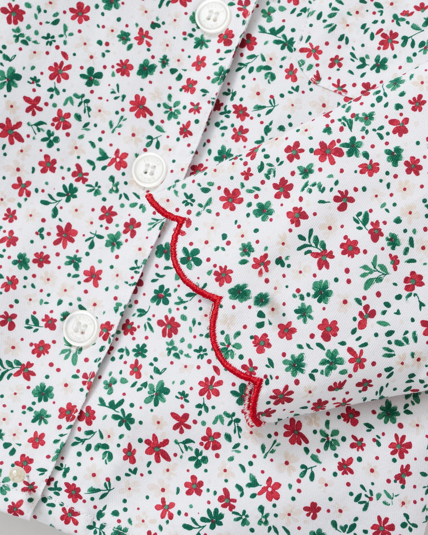 Kid's Twill Colette Pajama Set in Winter Garden