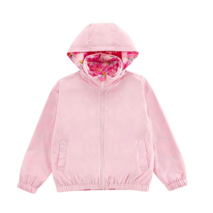 Max Reversible Rain Jacket Windbreaker, Dancing Unicorn