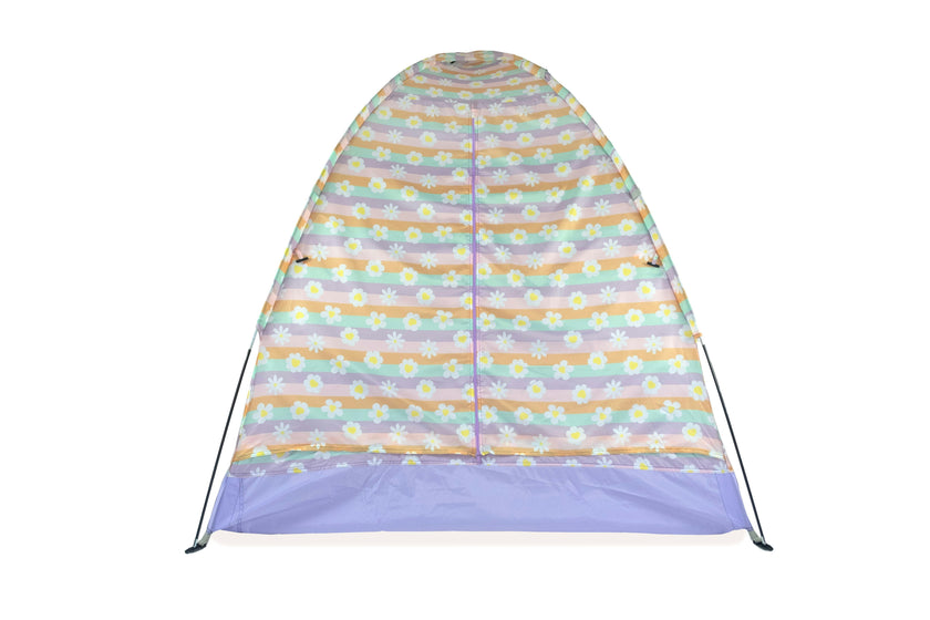 Indoor/Outdoor Camping Play Tent - Happy Daisy Stripes