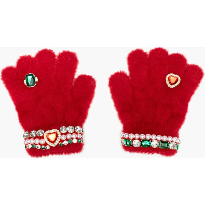 Christmas Cheer Jeweled Gloves