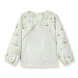 Sailboat Melody Long Sleeve Pocket Bib