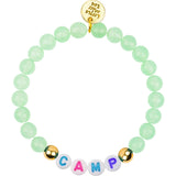 Customizable Camp Name Gemstone Bracelet