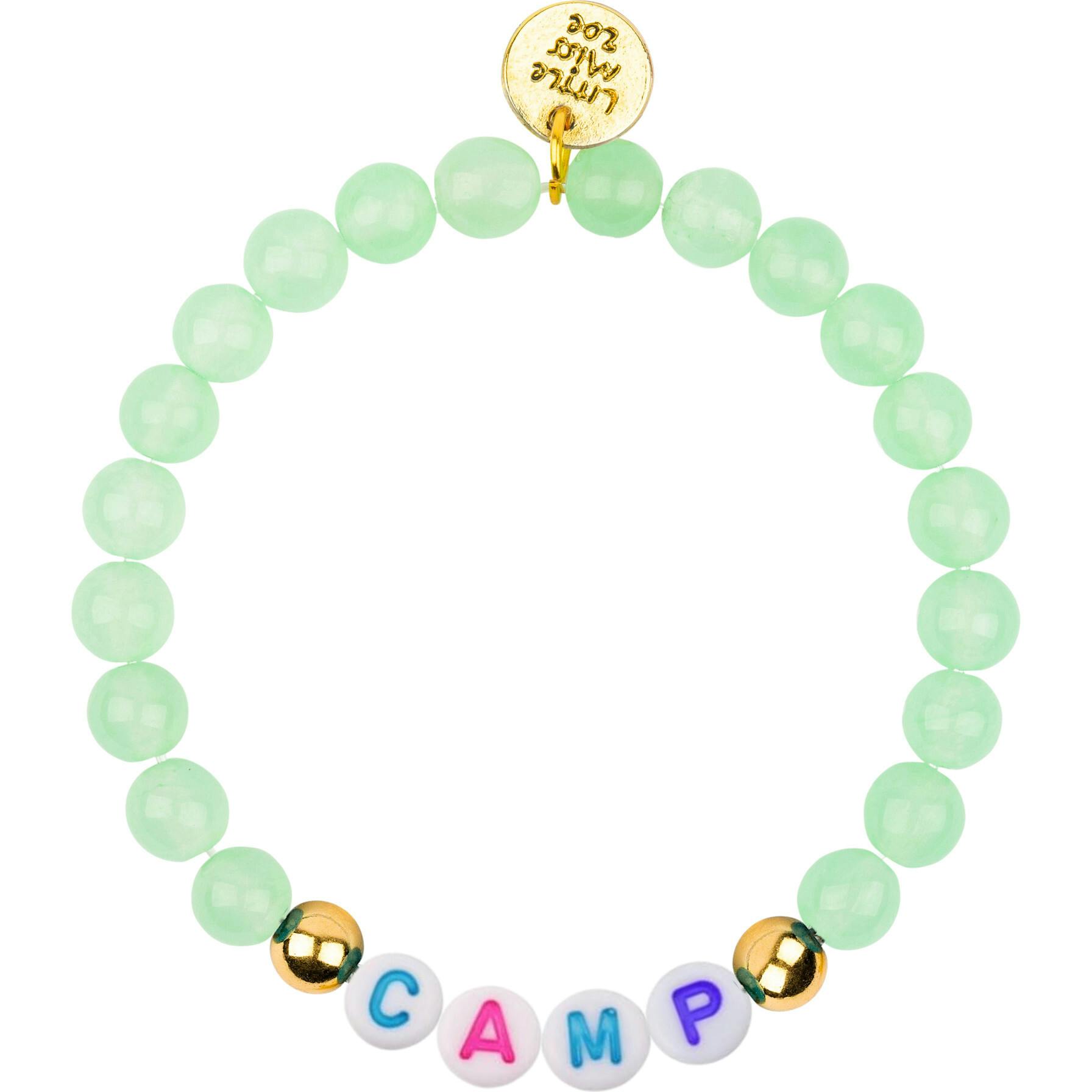 Customizable Camp Name Gemstone Bracelet