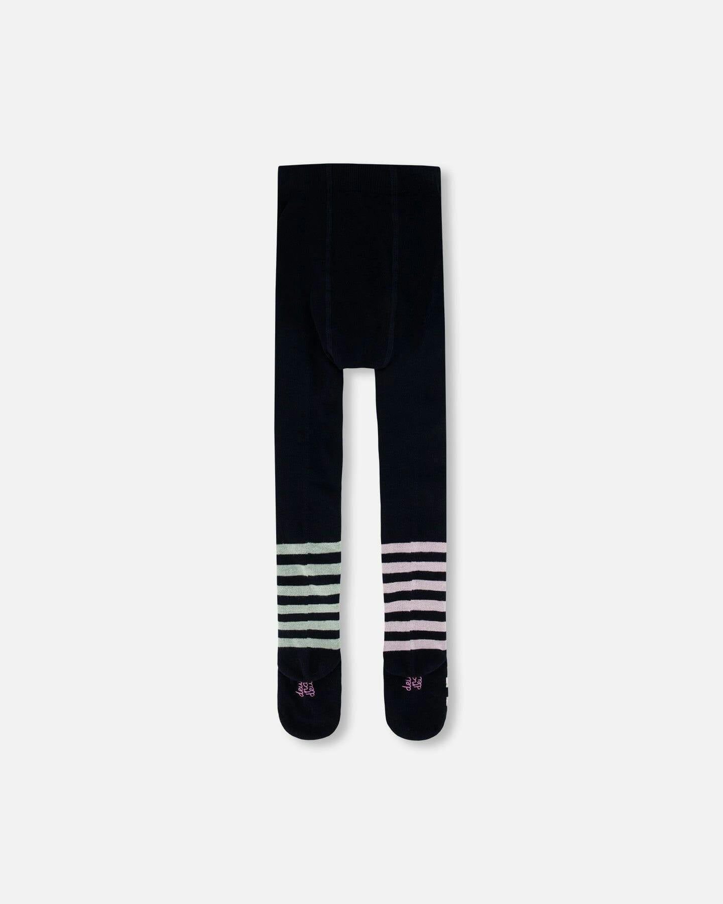 Knit Tights Dark Blue