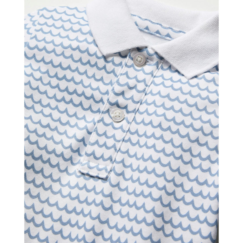 Baby's Pima Louis Play Romper in La Mer