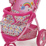 Baby Alive Doll Jogging Stroller - Pink & Rainbow