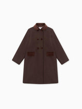 Chocolate Arrieta Girl Coat