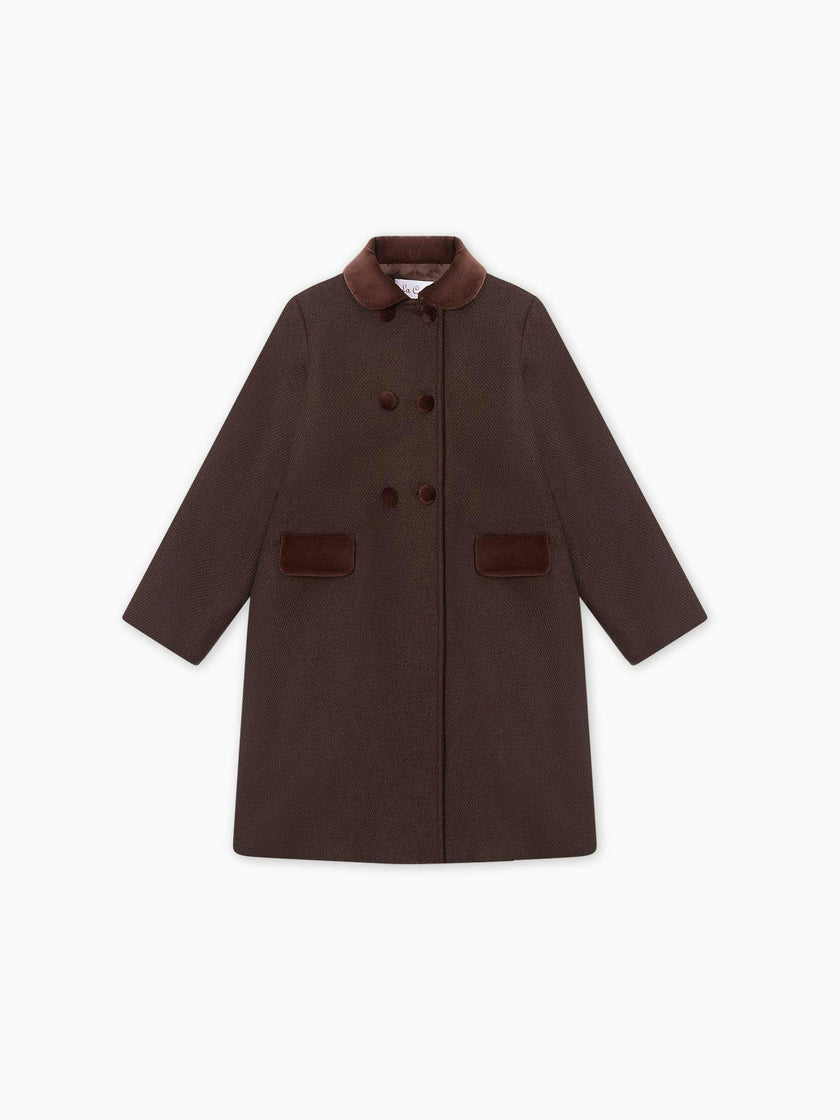 Chocolate Arrieta Girl Coat