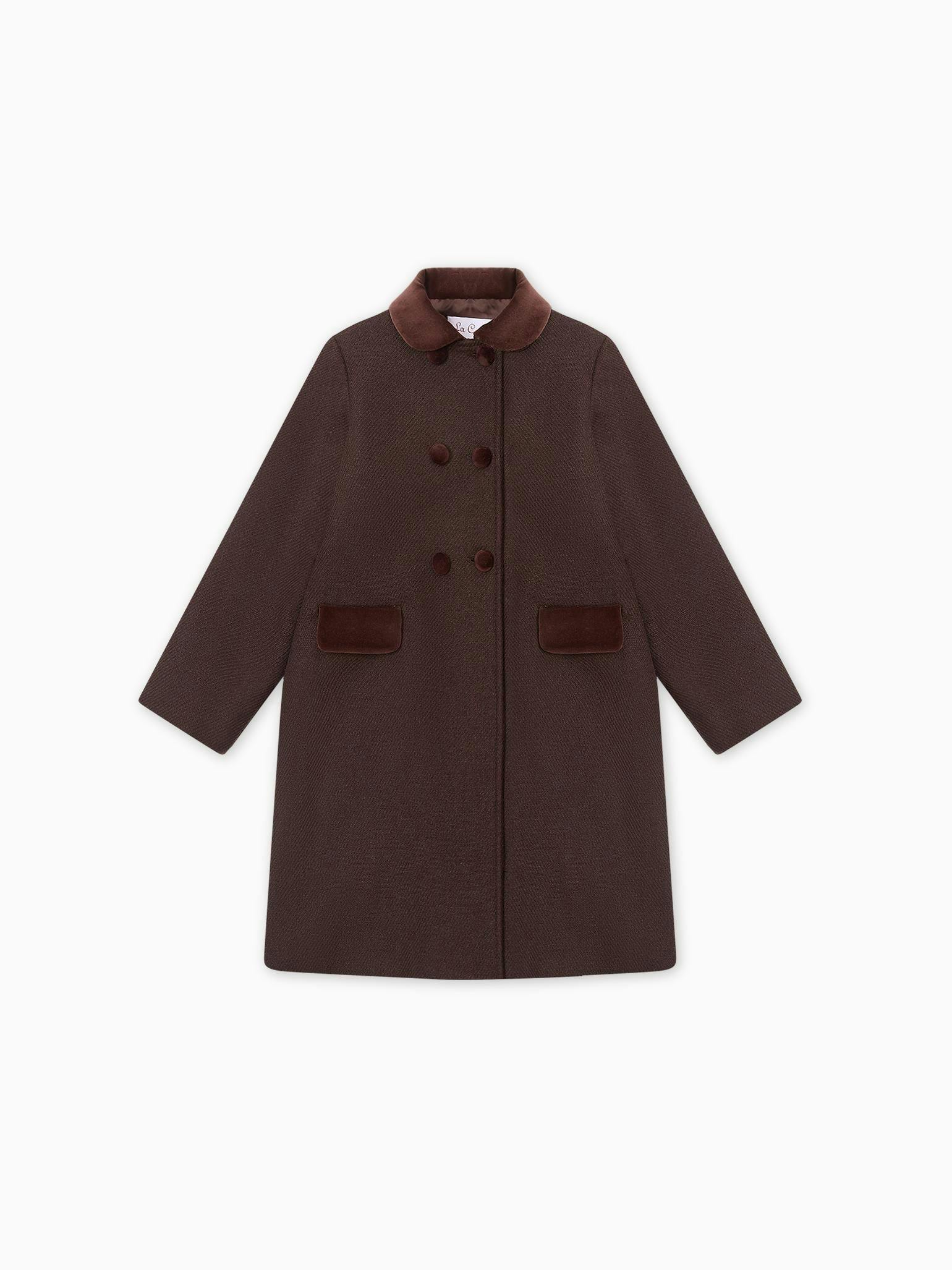 Chocolate Arrieta Girl Coat