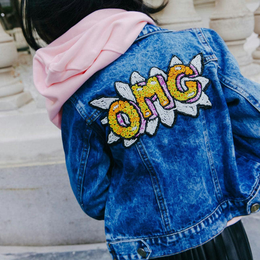 Women's OMG Beaded Denim