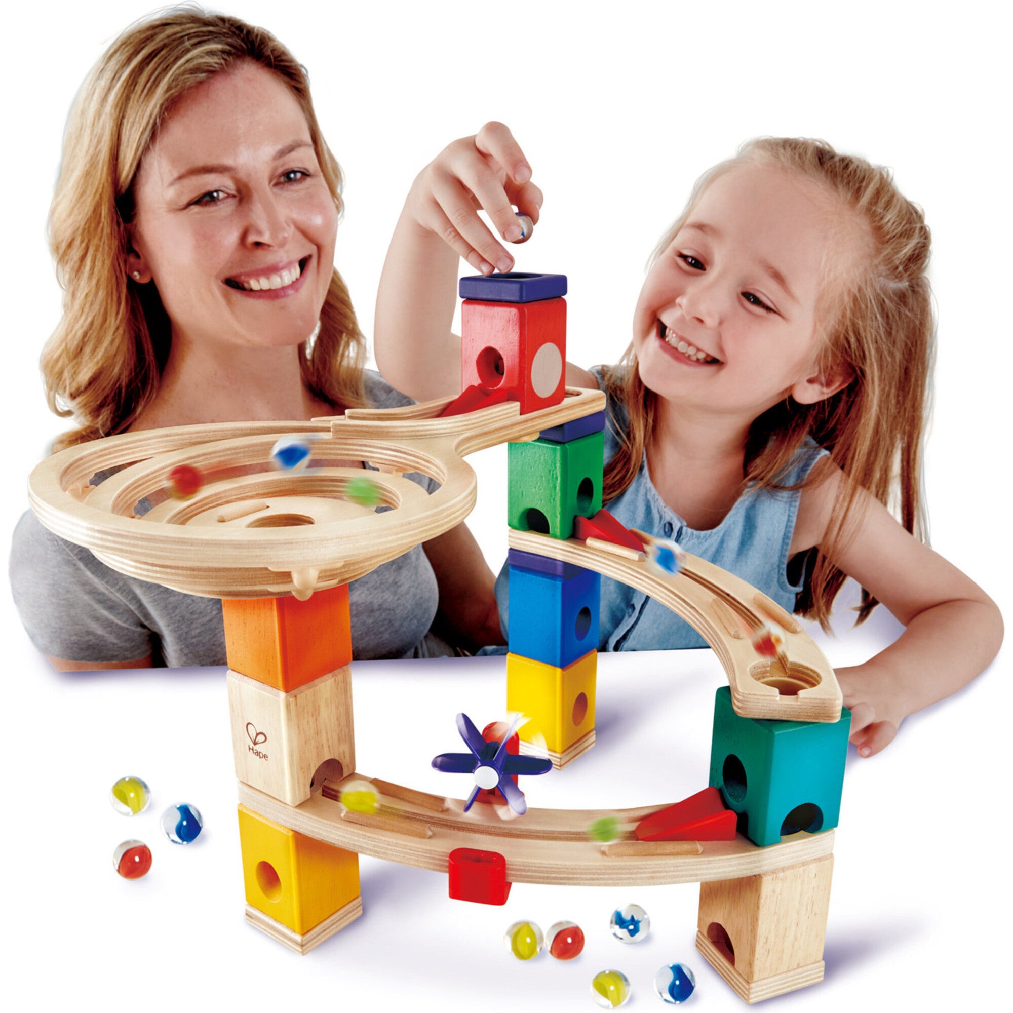 Quadrilla Wooden Marble Run DIY Construction