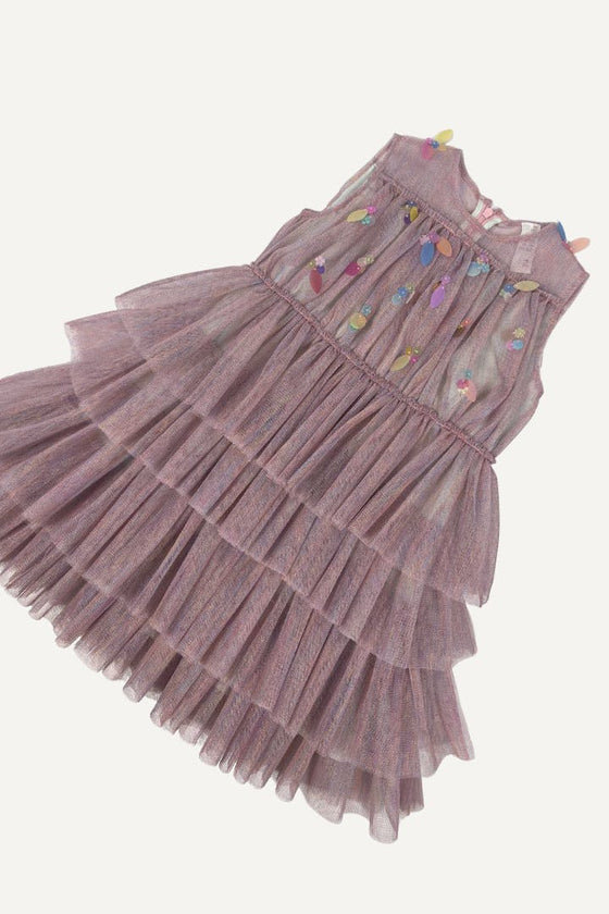 SEQUINED BALL DRESS