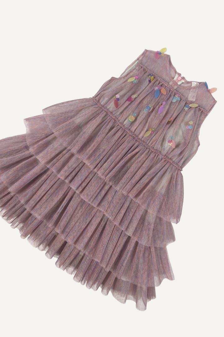 SEQUINED BALL DRESS