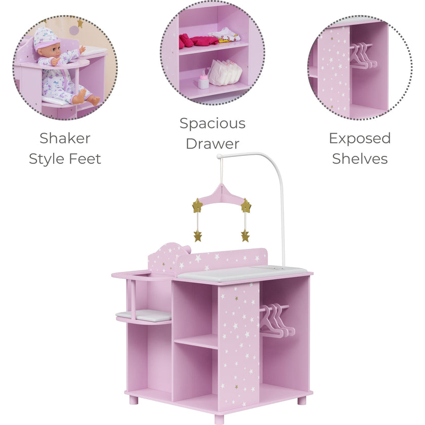 Twinkle Stars 4-in-1 Baby Doll Nursery & Changing Station