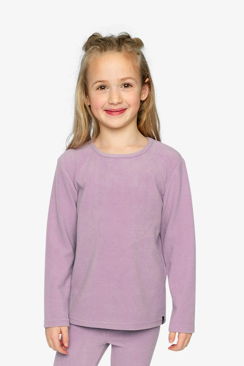 Brushed Rib Crew Neck Top Violet