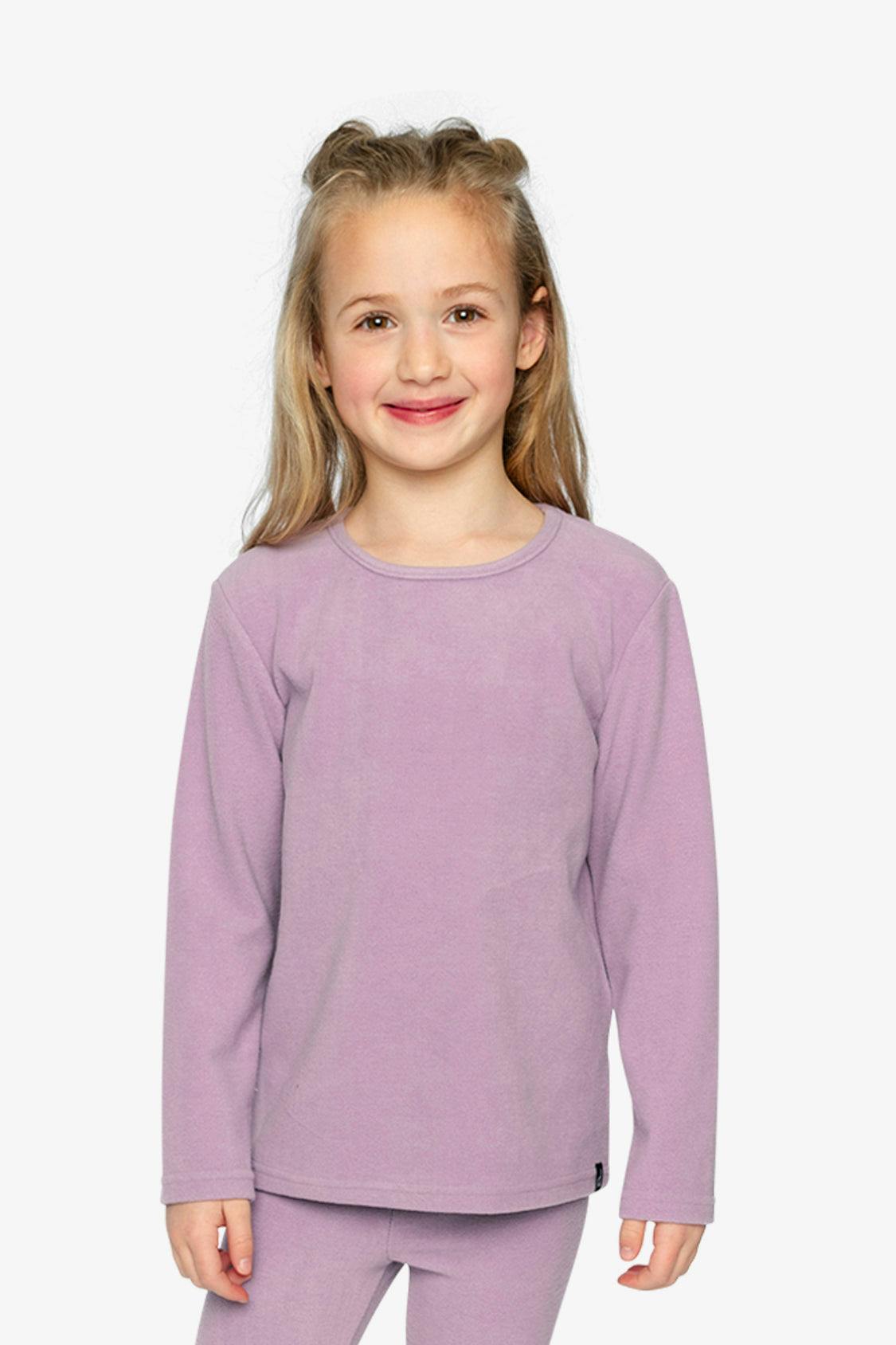 Brushed Rib Crew Neck Top Violet