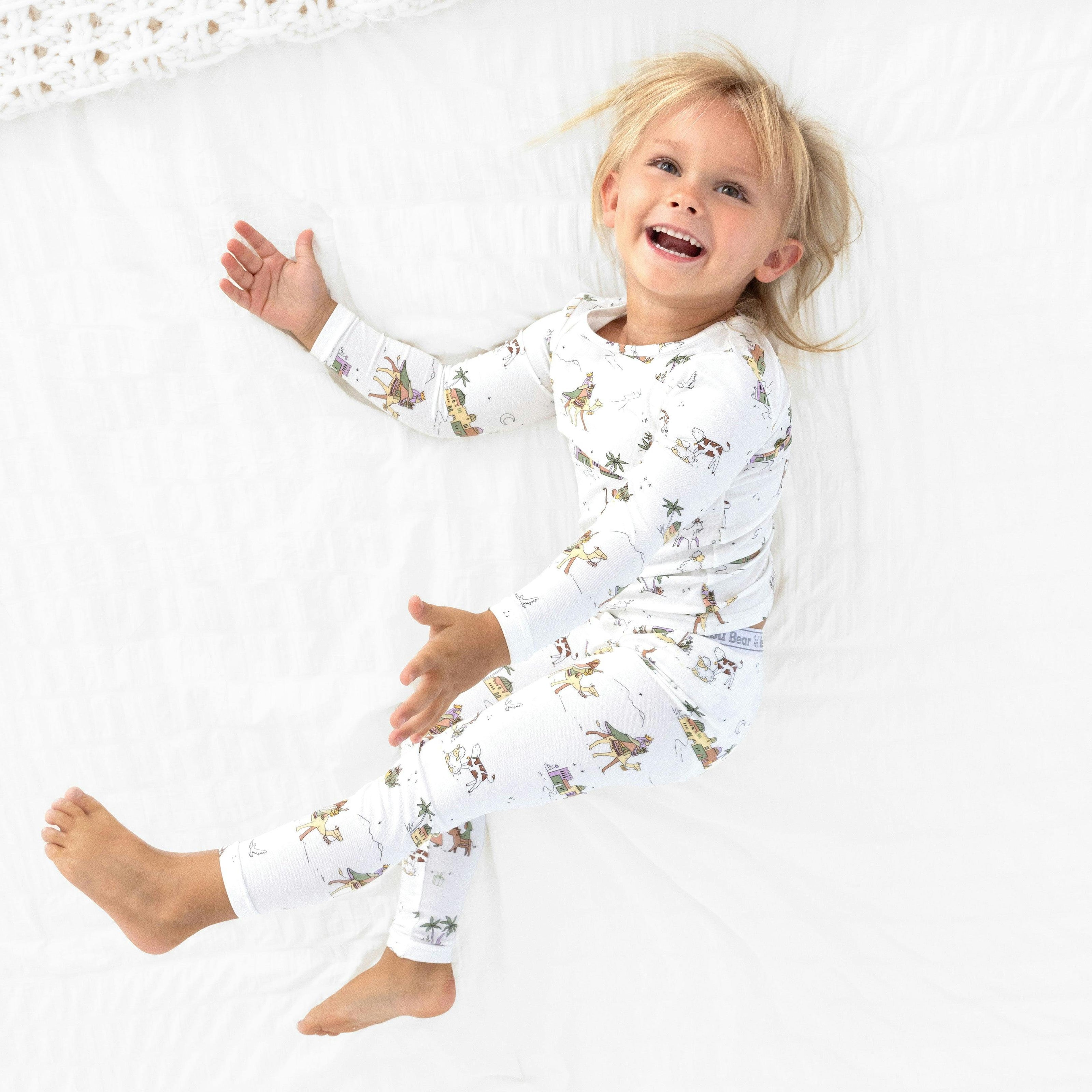 Yuletide Bamboo Kids Pajamas