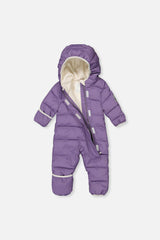 Baby Cloud One Piece Snowsuit Adapted For Car Seats Violet