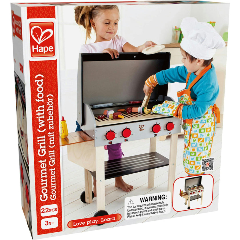 Gourmet Grill Wooden Play Kitchen & Food Accessories