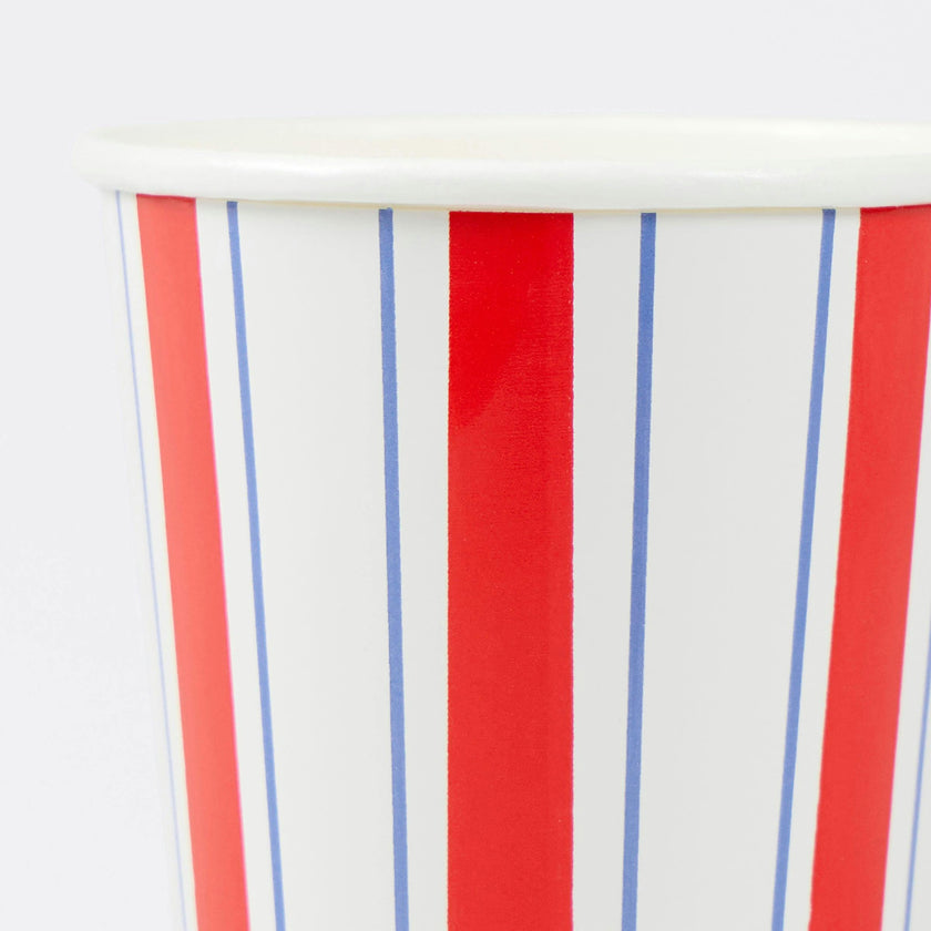 Nautical Striped Cups