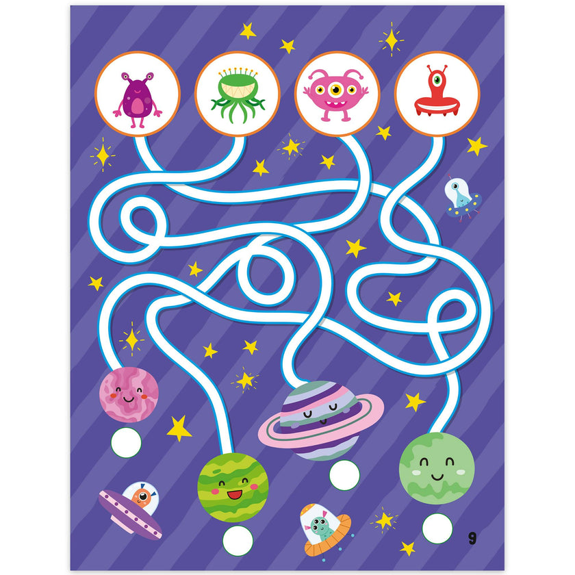 Scratch & Glitter Activity Book: Space