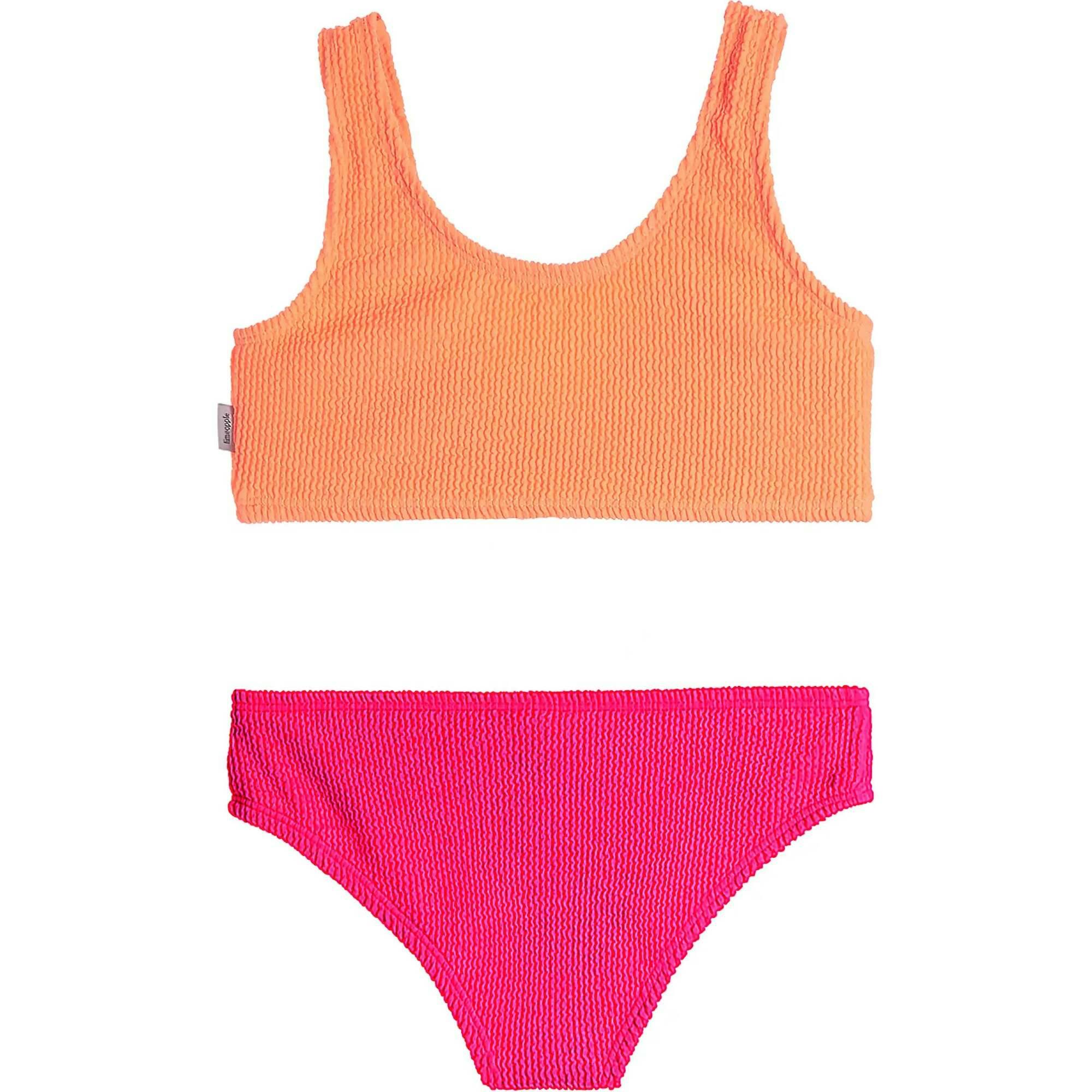 Izy Crinkle Tie Bikini Swimsuit - Watermelon Lipstick