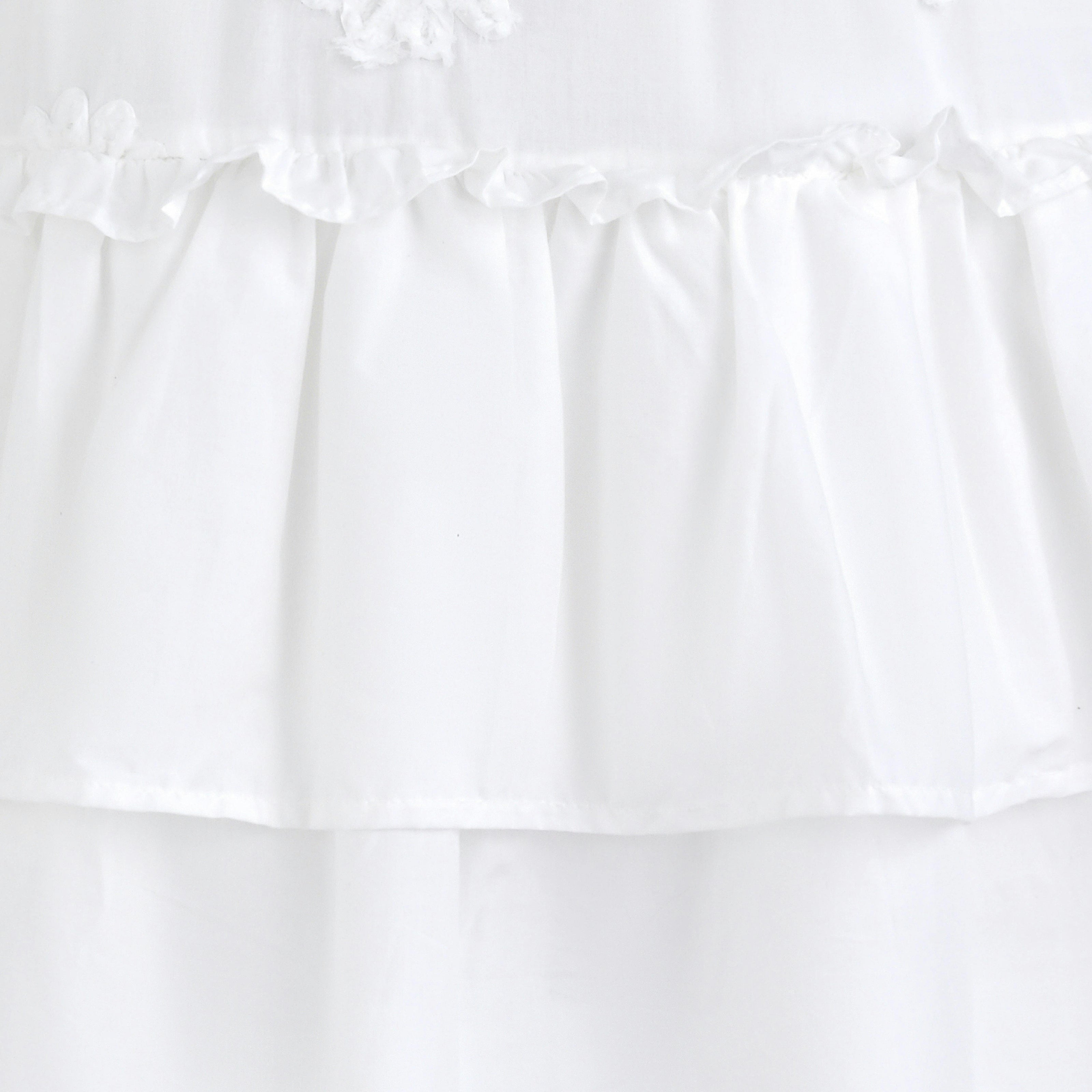 White Tiered Lace Dress