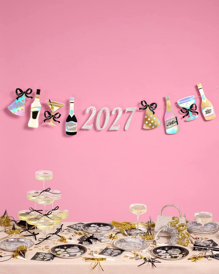 2027 NYE Banner - foil party banner