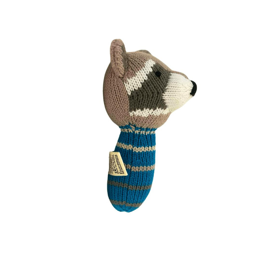 mini rattle | ramsay the raccoon