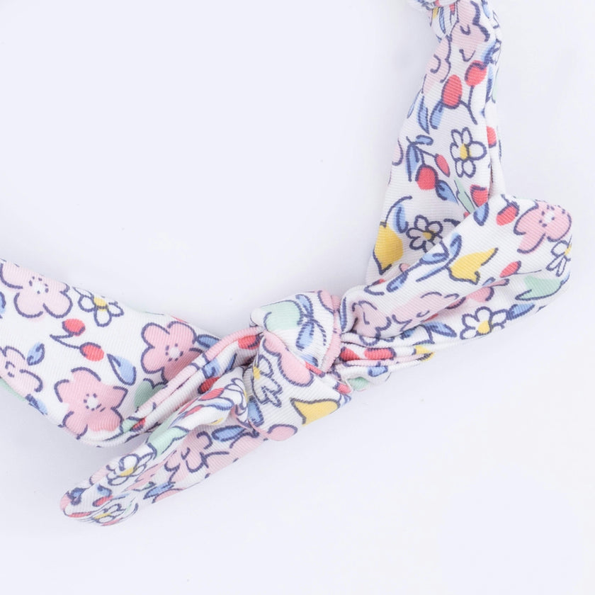 Elizabeth's Garden - Ruffly Strap Overall & Headband