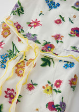 Carly Embroidered Mini Dress