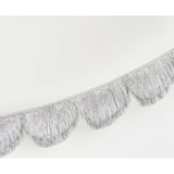 Silver Iridescent Tinsel Scallop Garland
