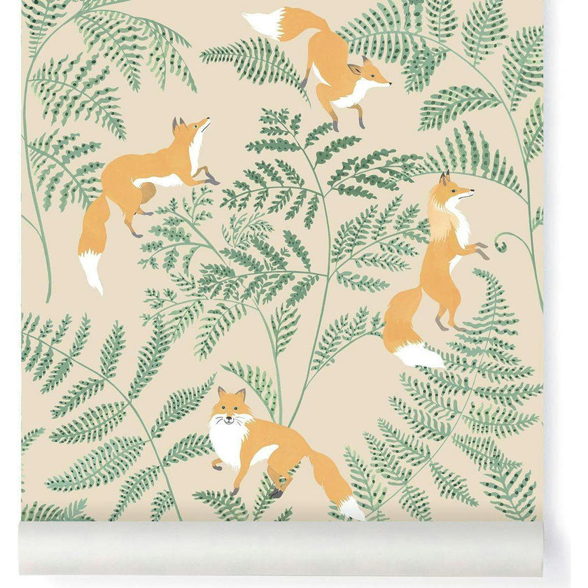 Papier peint KITSUNE coloris Beige