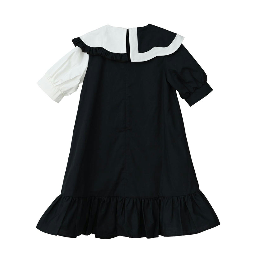 Lily dress (black/off-white)