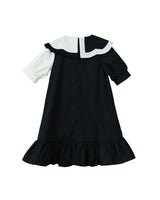 Lily dress (black/off-white)