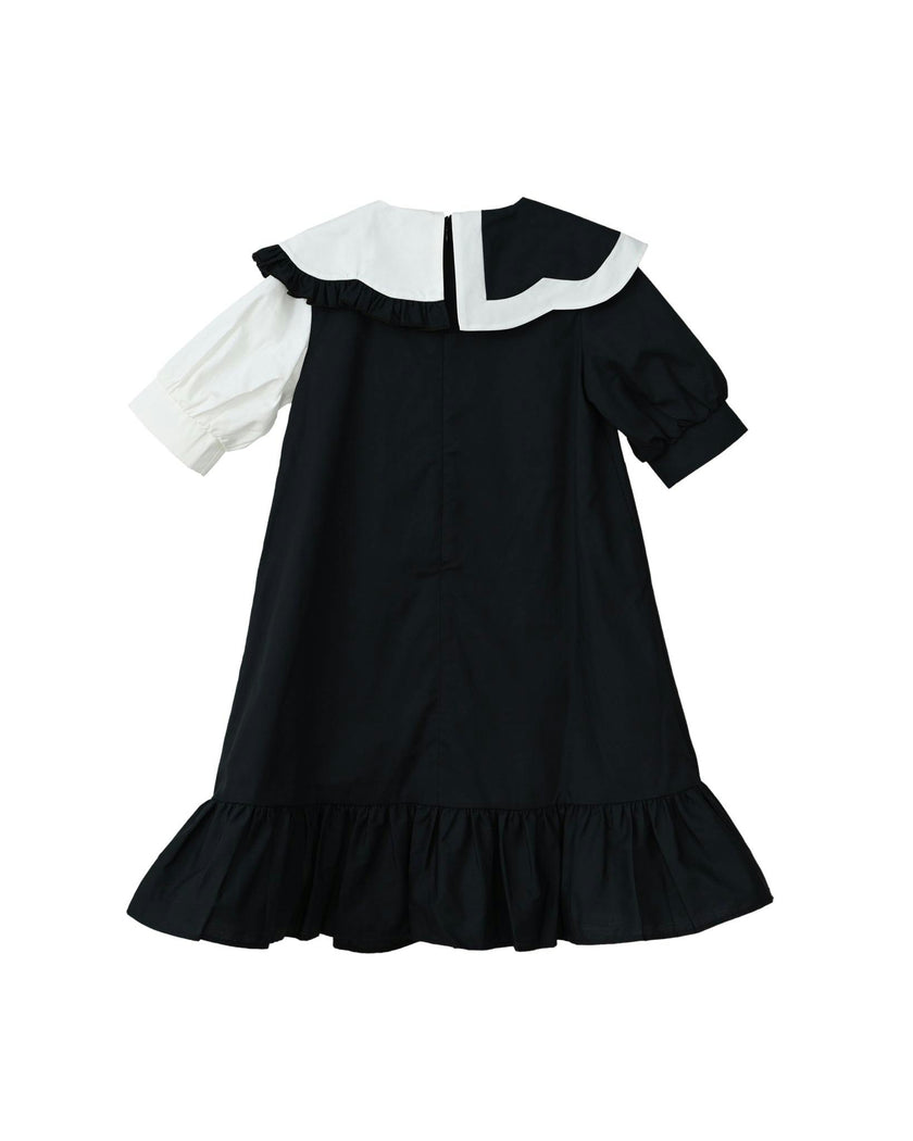 Lily dress (black/off-white)