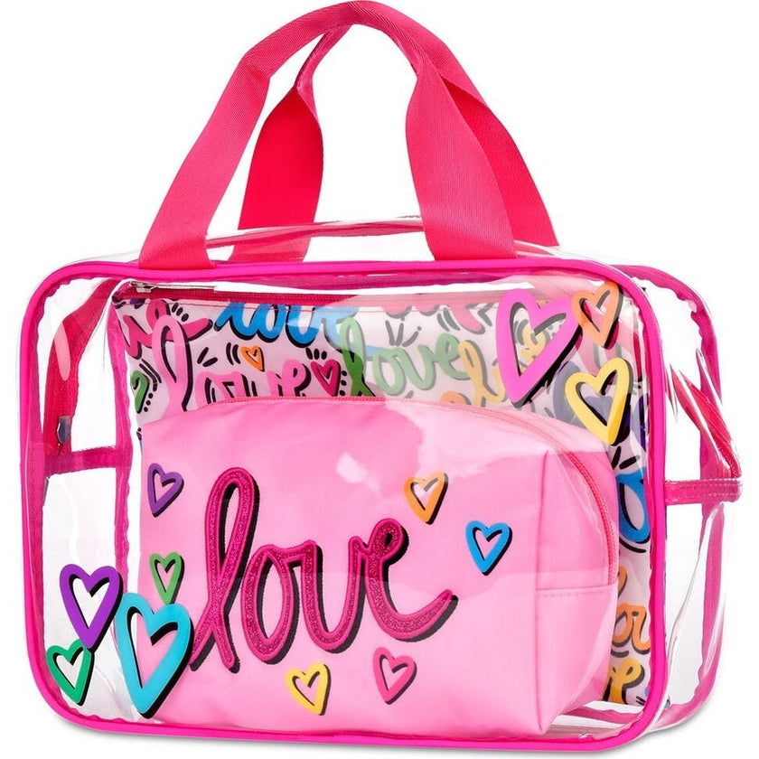 Corey Paige Love Letters Cosmetic Bag Trio