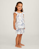 Girl's Twill Clara Short Set in Timeless Toile