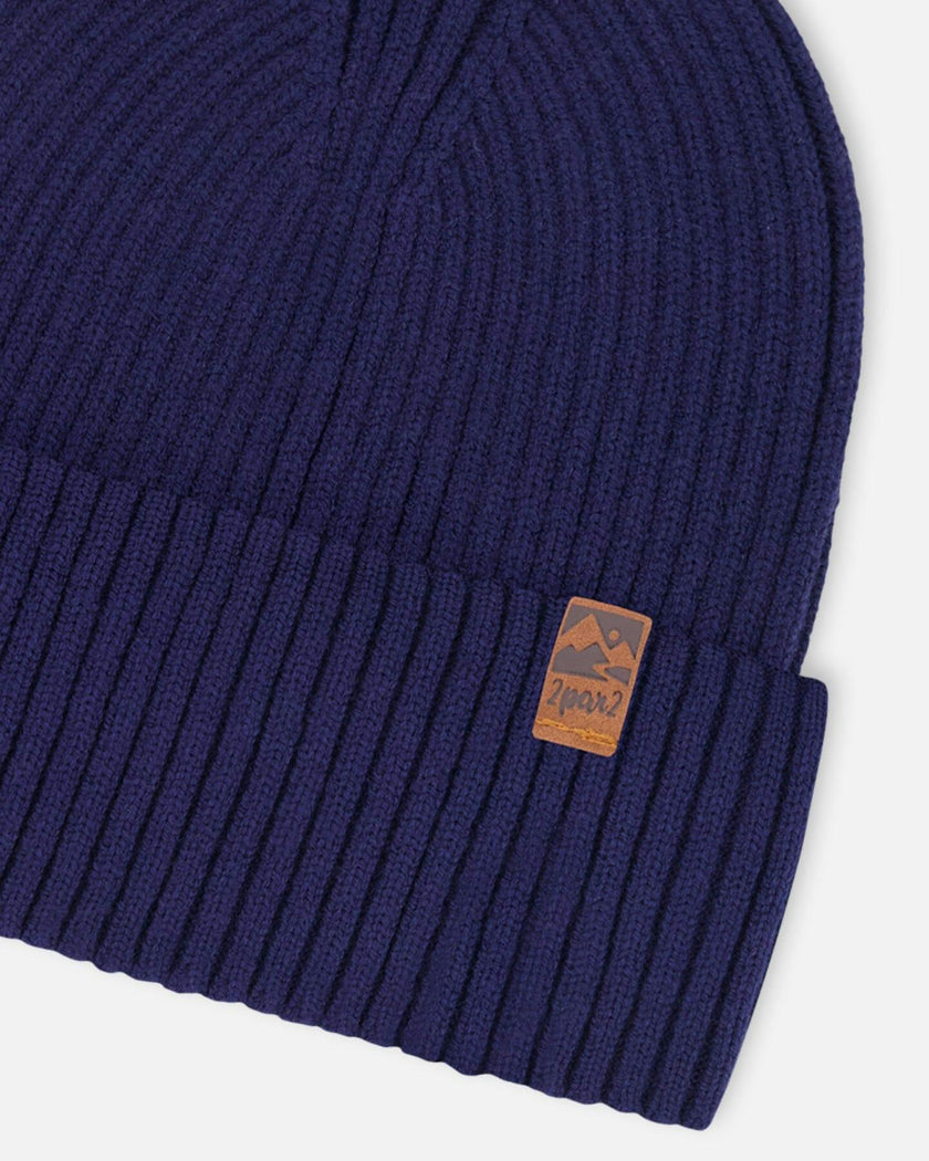 Knit Hat Navy Blue